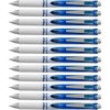 image:imagePentel EnerGel Pearl RTX Retractable Liquid Gel Pen 05mm Fine Line Needle Tip Blue Ink Box of 12 BLN75PWCBlue