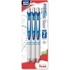 image:imagePentel EnerGel Pearl RTX Retractable Liquid Gel Pen 07mm Medium Line Needle Tip Assorted Ink Colors Pack of 4 BLN77WBP4MBlue