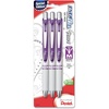 image:imagePentel EnerGel Pearl RTX Retractable Liquid Gel Pen 07mm Medium Line Needle Tip Assorted Ink Colors Pack of 4 BLN77WBP4MViolet