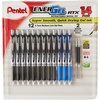 image:imagePentel EnerGel Pearl Retractable Liquid Gel Pen 07mm BlackBlueViolet Ink 12 Pack BL77W12CBlackBlue
