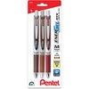 image:imagePentel EnerGel RTX Retractable Liquid Gel Pen 07mm Journaling Hue Red Pink and Coral Ink Pack of 3 Pens BL77RBJBP3M3 Count Pack of 1