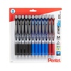 image:imagePentel EnerGel RTX Retractable Liquid Gel Pen 07mm Medium Line Assorted Ink 12Pk BL77BP12M2