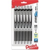 image:imagePentel EnerGel RTX Retractable Liquid Gel Pen 07mm Metal Tip Medium Line Assorted Ink 6Pk BL77BP6M1Black