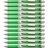 image:imagePentel EnerGel RTX Retractable Liquid Gel Pen 07mm Metal Tip Medium Line Lime Green Ink Box of 12 BL77K