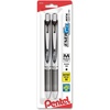 image:imagePentel EnerGel RTX Retractable Liquid Gel Pen 07mm Metal Tip Medium Line Navy Blue Ink 2Pk BL77BP2CABlack