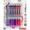 image:imagePentel EnerGel RTX Retractable Liquid Gel Pen Change Expressions Pack 07mm Metal Tip Medium Line Assorted Ink Pack of 8 Pens BL77XCHABP8MPassion