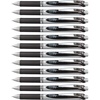 image:imagePentel EnerGel RTX Retractable Liquid Gel Pen Extra Fine Line Needle Tip Red Ink12 pack BLN73B 03mm needleBlack