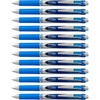 image:imagePentel EnerGel RTX Retractable Liquid Gel Pen Extra Fine Line Needle Tip Red Ink12 pack BLN73B 03mm needleBlue