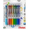 image:imagePentel EnerGel RTX Retractable Liquid Gel Pen Scholar Expressions Pack 07mm Metal Tip Medium LineAssorted Ink Pack of 8 Pens BL77XLEFBP8MHappiness