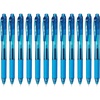 image:imagePentel EnerGelX Retractable Liquid Gel Pen 05mm Needle Tip Fine Line Sky Blue Ink Box of 12 BLN105S
