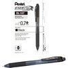 image:imagePentel EnerGelX Retractable Liquid Gel Pen 07 mm Medium Line Black Ink Box of 12 BL107A