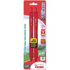 image:imagePentel EnerGelX Retractable Liquid Gel Pen 07mm Metal Tip Medium Red Ink 2 Pack BL107BP2BRed
