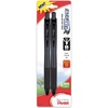 image:imagePentel EnerGelX Retractable Liquid Gel Pen 10mm Metal Tip Black Ink 2 Pack BL110BP2ABlack