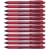 image:imagePentel EnerGelX Retractable Liquid Gel Pen 10mm Metal Tip Red Ink Box of 12 BL110B