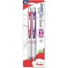 image:imagePentel Energel Pearl Deluxe Rtx Retractable Liquid Gel Pen 07Mm Pink InkViolet InkPinkViolet