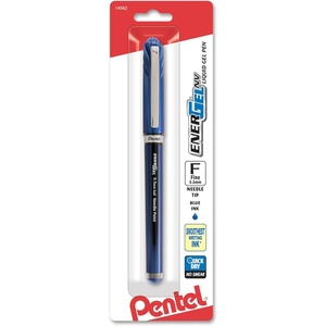 image:imagePentel ENERGEL NV Liquid Gel Pen 05mm Fine Line Capped Needle Tip Black Ink Box of 12 BLN25ABlue