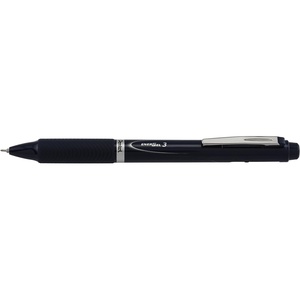 image:imagePentel EnerGel 3 MultiFunction 3Ink Gel Pen 05mm Fine Line Black Barrel  BLC35ANavy