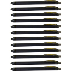 image:imagePentel EnerGel Kuro Liquid Gel Pen 07mm Medium line Red Ink 12 Pack BL437R1BBlack