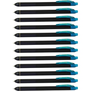 image:imagePentel EnerGel Kuro Liquid Gel Pen 07mm Medium line Red Ink 12 Pack BL437R1BTurquoise