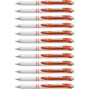 image:imagePentel EnerGel Pearl Deluxe RTX Retractable Liquid Gel Pen 07mm Accent Black Ink Box of 12 BL77PWAOrange