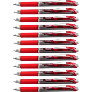 image:imagePentel EnerGel RTX Retractable Liquid Gel Pen Bold Line Metal Tip Violet Ink BL80V Pack of 1 12 Count TotalRed