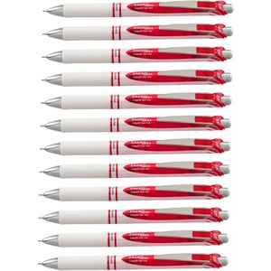 image:imagePentel Gel Ink Pen Pearl Retractable Gel Pen 07mm Medium Point Needle Tip Violet Ink 12 pack BLN77PWVRed