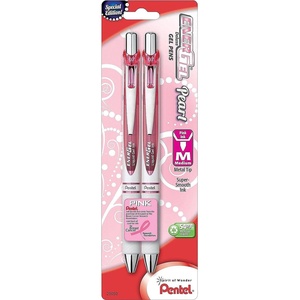 image:imagePentel Pink BCA EnerGel Pearl RTX Retractable Gel Pen 07mm BL77WBP2PP07mm