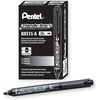 image:imagePentel Handyline S Retractable and Refillable Permanent Marker Bullet Tip Black Barrel Black Ink Box of 12 NXS15ABlack