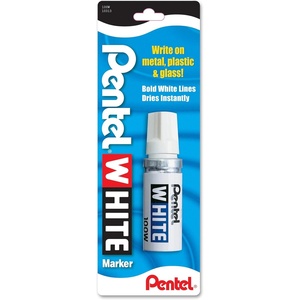 image:imagePentel Permanent Marker White Broad Point 1 Pack 100W1 Count Pack of 1
