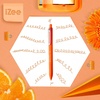 image:imageIZEE BALLPOINT RETRACTABLE PEN 10MM TIP BLUE INK 12 PACKORANGE