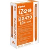 image:imageIZEE BALLPOINT RETRACTABLE PEN 10MM TIP BLUE INK 12 PACKORANGE