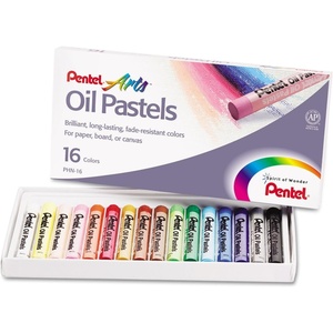 image:imagePentel PHN16 Oil Pastel Set with Carrying Case16Color Set Assorted 16Set