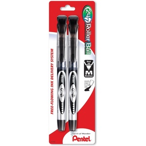 image:imagePentel 247 Roller Ball Pen Medium Line Red Ink Box of 12 BLD97BBlack