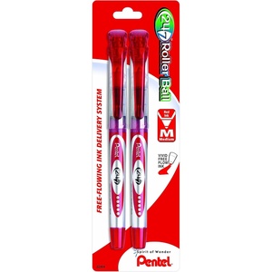 image:imagePentel 247 Roller Ball Pen Medium Line Red Ink Box of 12 BLD97BRed