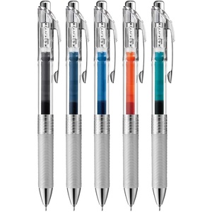 image:imagePentel EnerGel Ink Ballpoint Pen 002 inches 05 mm 5 Colors5color