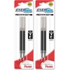 image:imagePentel Refill Ink for ENERGel and Lancelot Gel Pen 07mm Metal Tip Black Ink 2 Pack LR7BP2ABlack