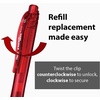 image:imagePentel Refill Ink for EnerGel Liquid Gel Pen 05mm Needle Tip Red Ink Box of 12 LRN5B12Red