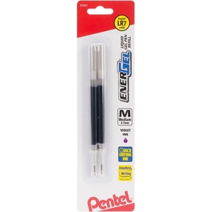 image:imagePentel Refill Ink for BL57BL77 EnerGel Liquid Gel Pen 07mm Metal Tip Blue Ink 1  Pack LR7CViolet