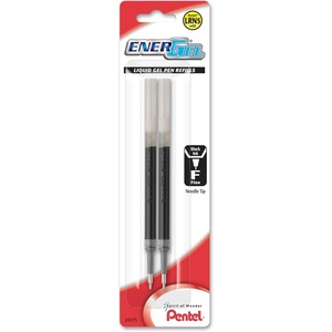 image:imagePentel Refill Ink for ENERGel and Lancelot Gel Pen 07mm Metal Tip Black Ink 2 Pack LR7BP2ABlack