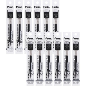 image:imagePentel Refill Ink for EnerGel Liquid Gel Pen 05mm Fine Line Needle Tip Black Ink Box of 12 LRN5A