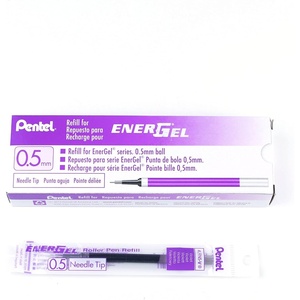 image:imagePentel Refill Ink for EnerGel Liquid Gel Pen 05mm Needle Tip Red Ink Box of 12 LRN5B12Violet