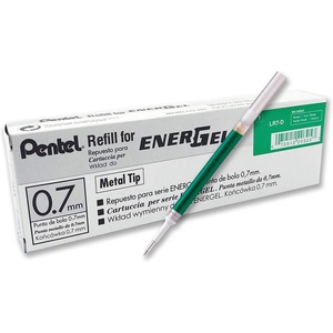 image:imagePentel Refill Ink for EnerGel RTX Retractable Gel Pen 12 Pack 07mm Medium Point Lime Green LR7KGreen