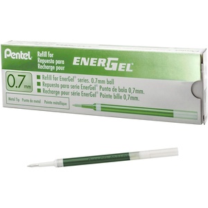image:imagePentel Refill Ink for EnerGel RTX Retractable Gel Pen 12 Pack 07mm Medium Point Lime Green LR7KLime Green