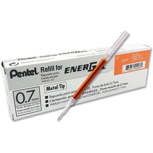 image:imagePentel Refill Ink for EnerGel RTX Retractable Gel Pen 12 Pack 07mm Medium Point Lime Green LR7KOrange