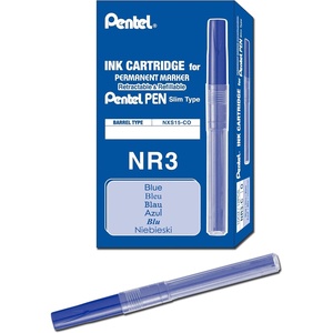 image:imagePentel Refill Ink for Handy Lines Permanent Marker Black Ink Box of 12 NR3ABlue