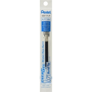 image:imagePentel Refill for EnerGel Gel Pens 07mm Metal Tip Sky Blue Ink LR7S