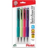 image:imagePentel TwistErase III Mechanical Pencil 07mm Medium Line Assorted Fashion Color Barrels Pack of 4 QE517FBP4M4 Count Pack of 1