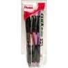image:imagePentel ClicknGo Retractable Ballpoint Pens Medium Black Ink 3Pack BK450PP3M by Pentel