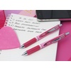 image:imagePentel EnerGel XM Retractable Pink Barrel Supporting Breast Cancer Now 07mm tip Black Ink Pack of 12 pensBreast Cancer Pink