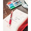 image:imagePentel EnerGel XM Retractable Pink Barrel Supporting Breast Cancer Now 07mm tip Black Ink Pack of 12 pensRed